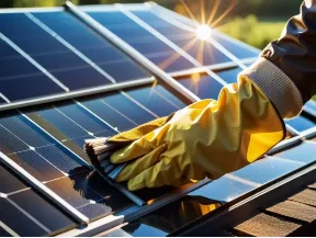 Limpieza de paneles solares